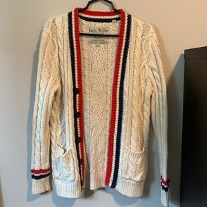 JACK WILLS oversized knit cardigan (small)